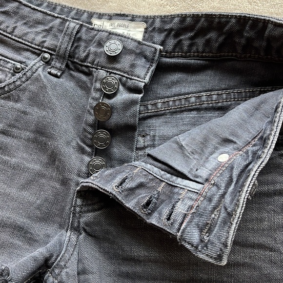 Free People Uptown Black Denim Shorts - Picture 5 of 12